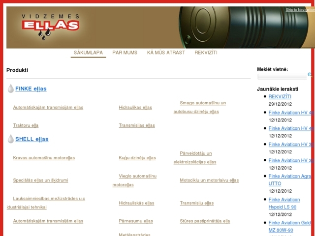 Vidzemes eļļas, SIA